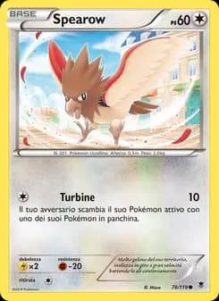 Spearow card in Italian