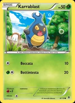 Karrablast card in Italian