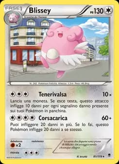 Blissey card in Italian