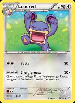 Loudred card in Italian