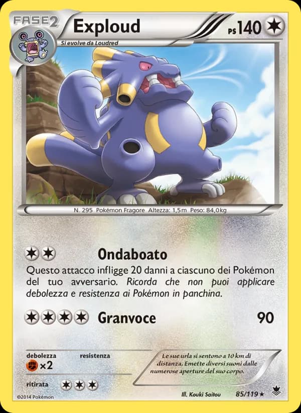 Exploud card in Italian
