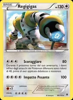 Regigigas card in Italian