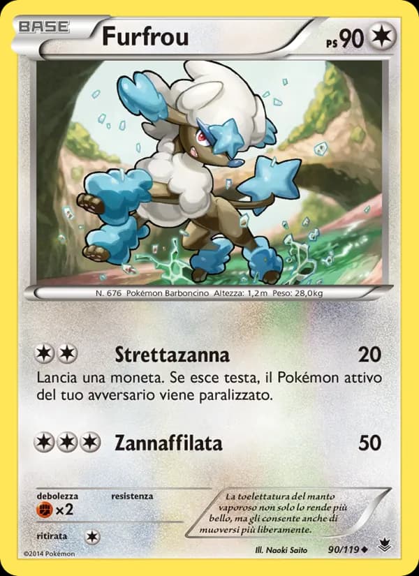 Furfrou card in Italian