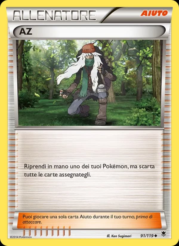 AZ card in Italian