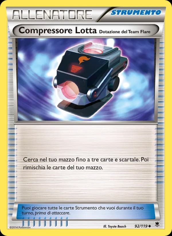 Compressore Lotta [Dotazione del Team Flare] card in Italian
