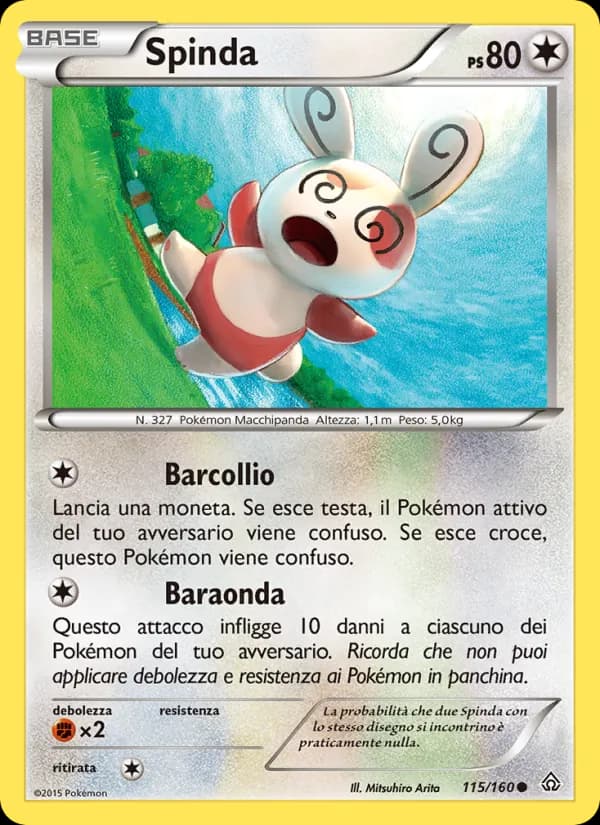Spinda card in Italian