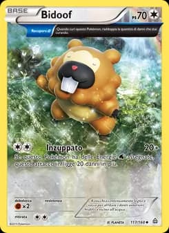 Bidoof card in Italian