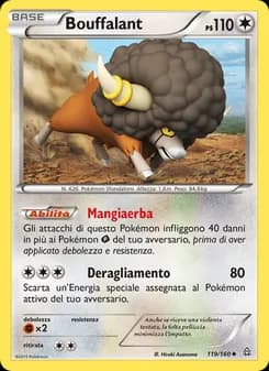 Bouffalant card in Italian