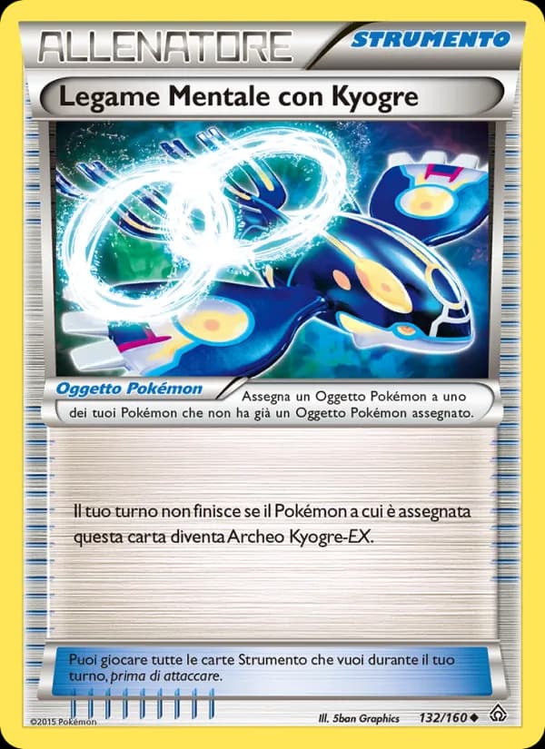 Legame Mentale con Kyogre card in Italian