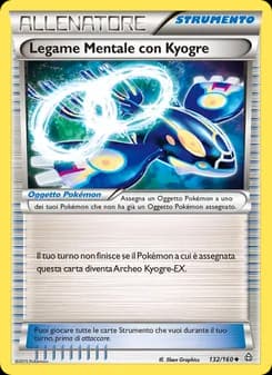 Legame Mentale con Kyogre card in Italian