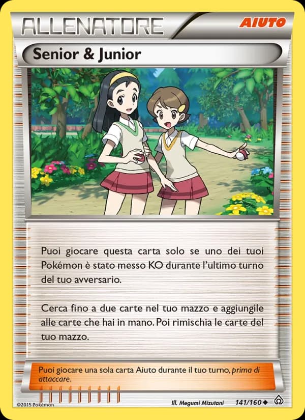 Senior & Junior card in Italian