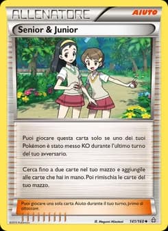 Senior & Junior card in Italian