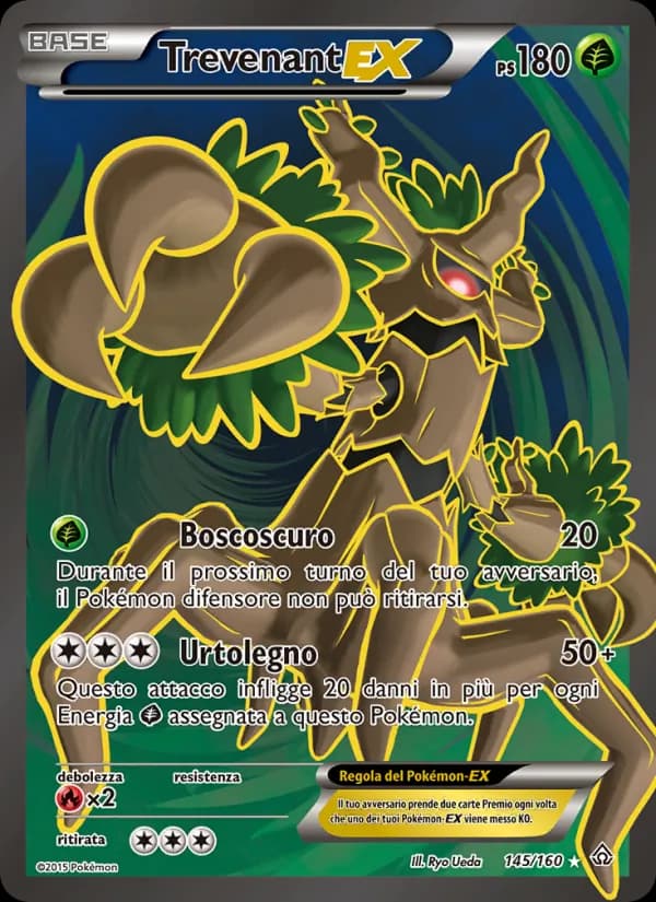 Trevenant EX card in Italian