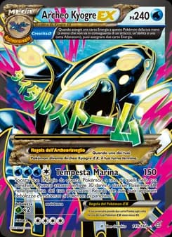Archeo Kyogre EX card in Italian