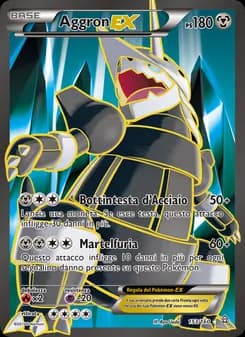 Aggron EX card in Italian
