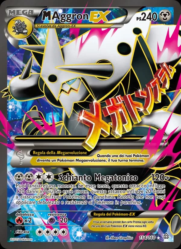 M Aggron EX card in Italian