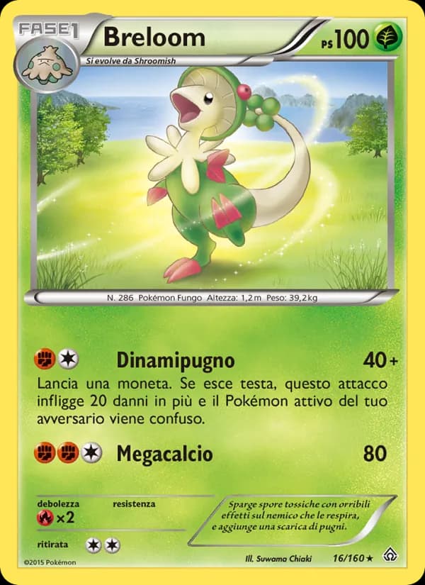 Breloom card in Italian