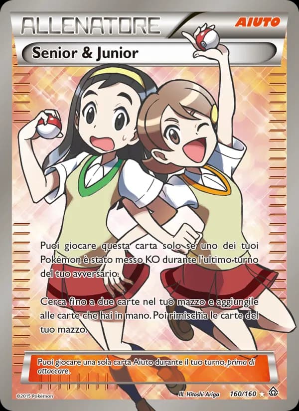 Senior & Junior card in Italian