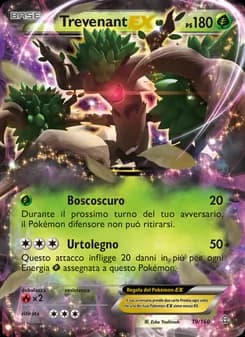 Trevenant EX card in Italian
