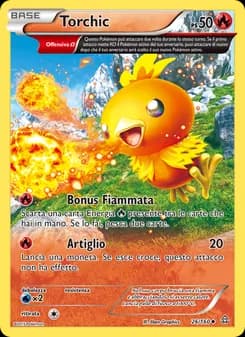 Torchic card in Italian