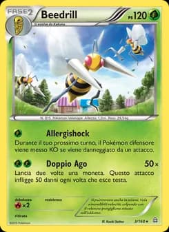 Beedrill card in Italian