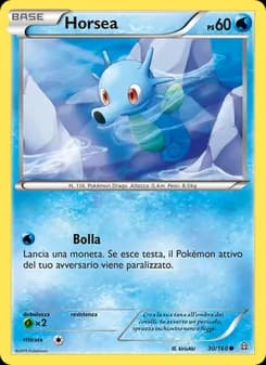 Horsea card in Italian