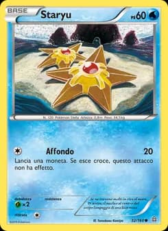 Staryu card in Italian