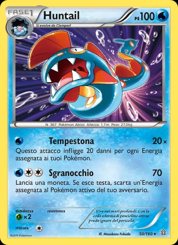 Huntail card in Italian