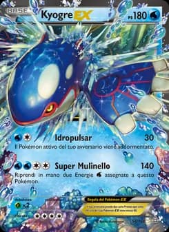 Kyogre EX card in Italian