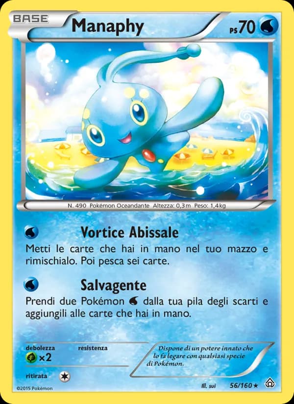 Manaphy card in Italian