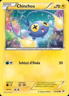 Chinchou card in Italian