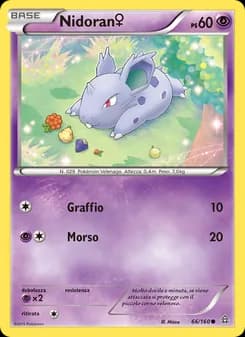 Nidoran♀ card in Italian