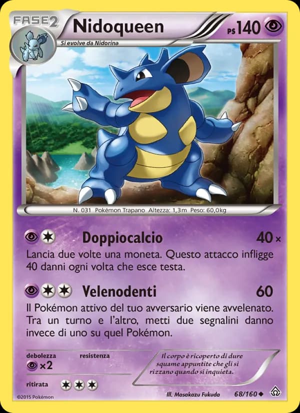 Nidoqueen card in Italian