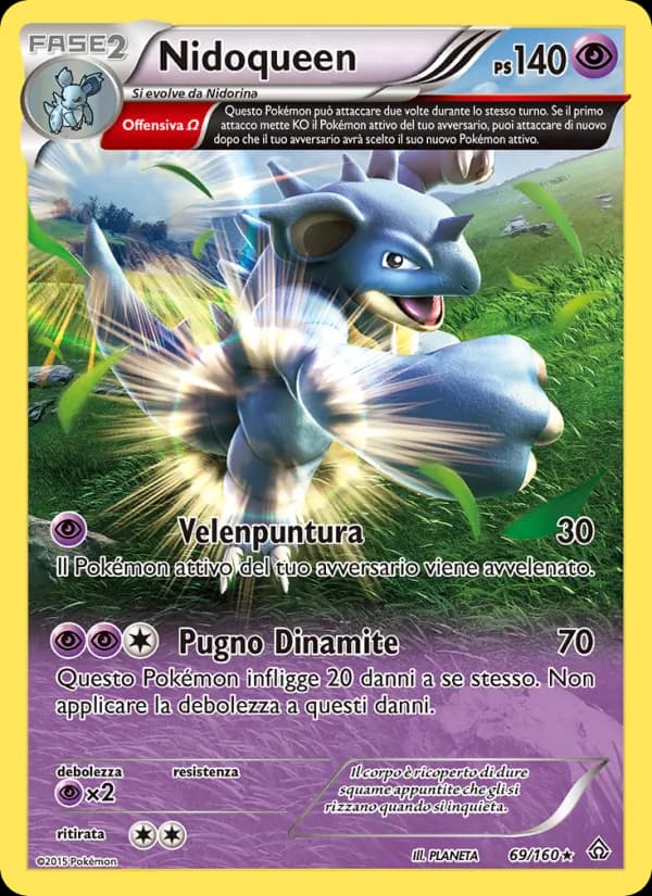 Nidoqueen card in Italian