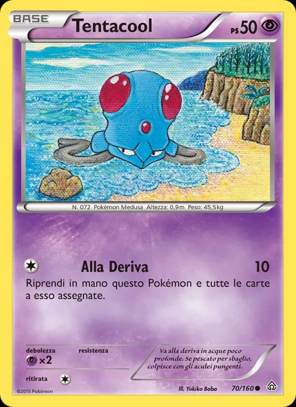 Tentacool card in Italian