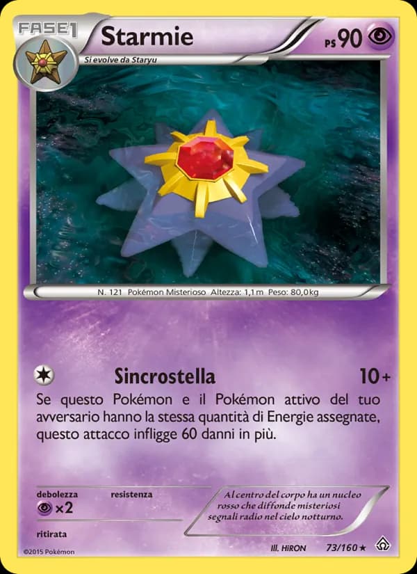 Starmie card in Italian