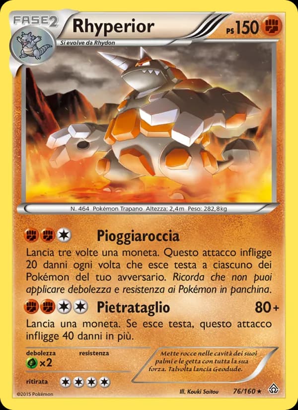 Rhyperior card in Italian