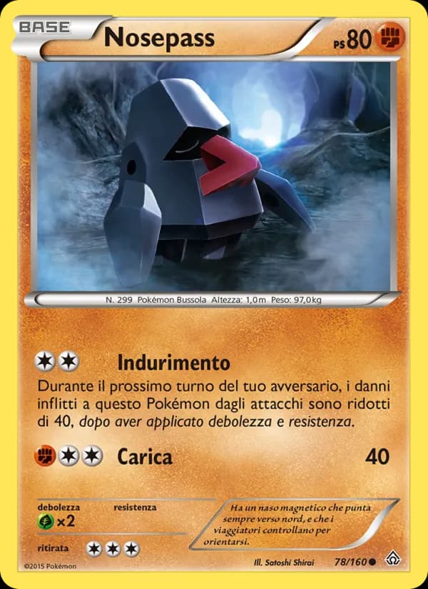 Nosepass card in Italian