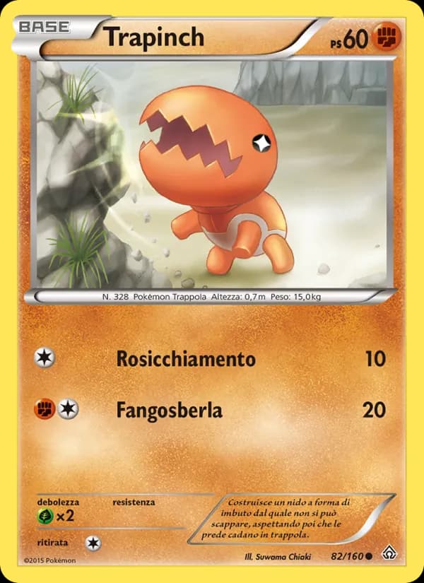 Trapinch card in Italian