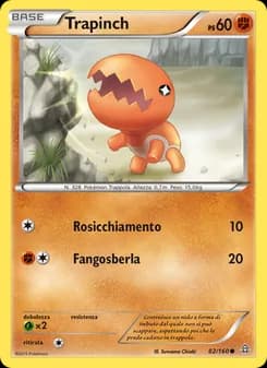 Trapinch card in Italian