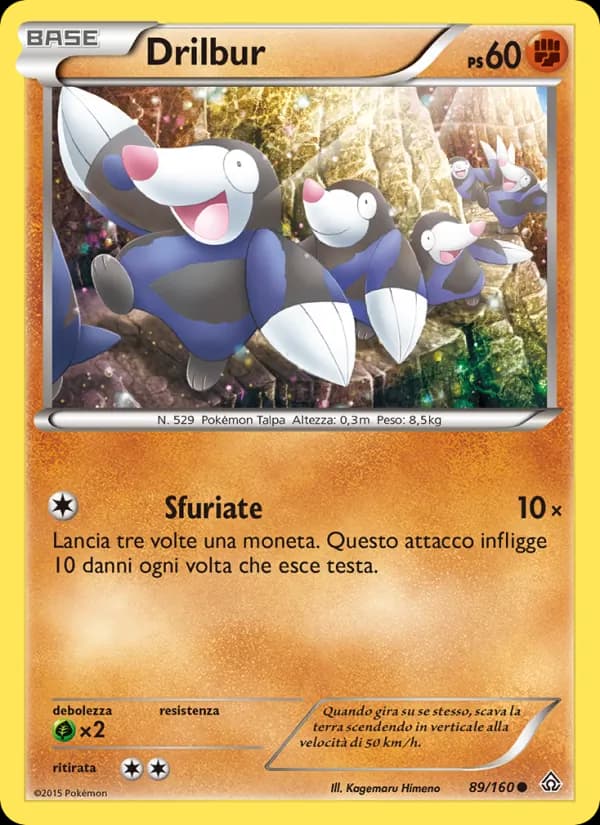 Drilbur card in Italian