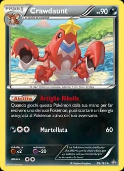 Crawdaunt card in Italian