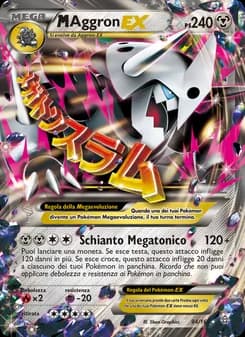 M Aggron EX card in Italian