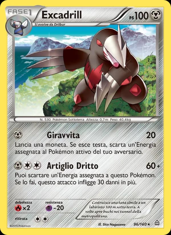 Excadrill card in Italian