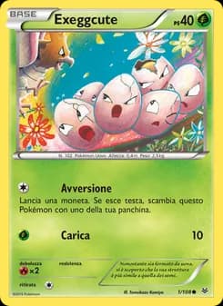 Exeggcute card in Italian
