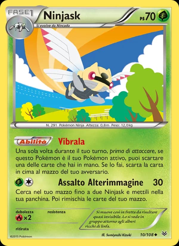 Ninjask card in Italian