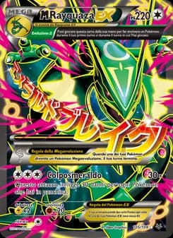 M Rayquaza EX card in Italian