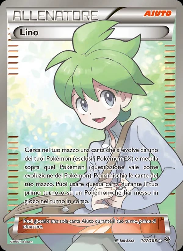Lino card in Italian