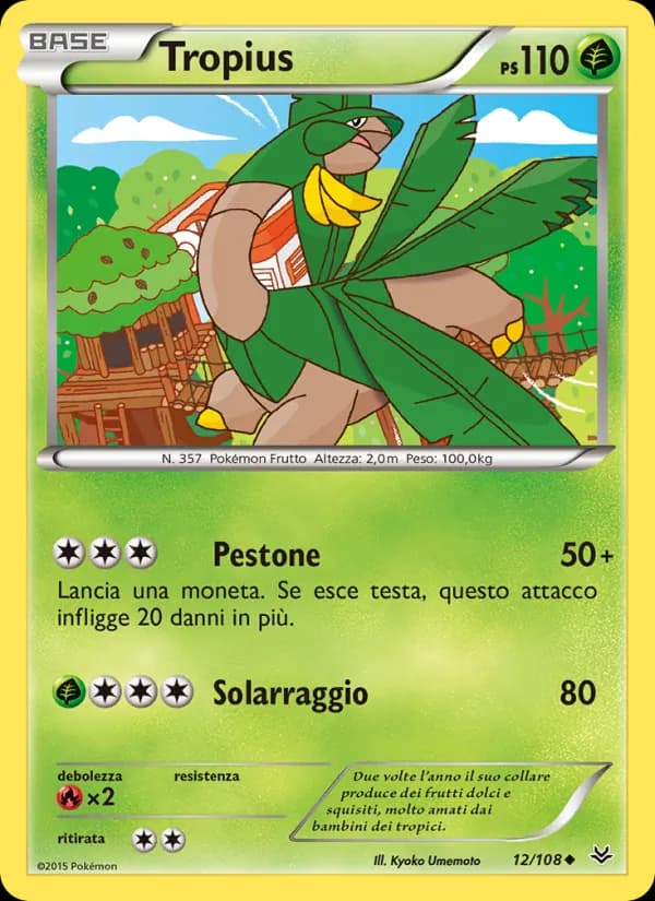 Tropius card in Italian