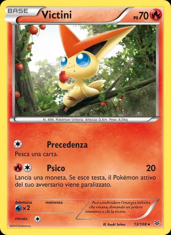 Victini card in Italian